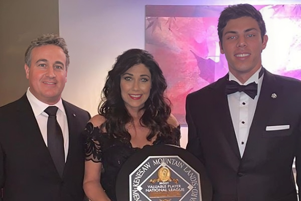 Alecia along with her husband and her eldest son Christian Yelich.